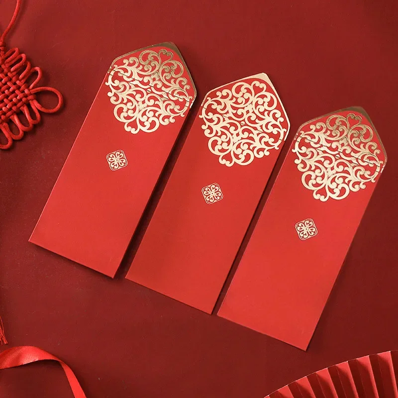 Wedding Envelopes - Sobres rojos chinos con estampado dorado,