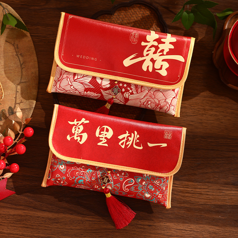 Wedding Envelopes - Sobre Rojo de Cuero para Boda
