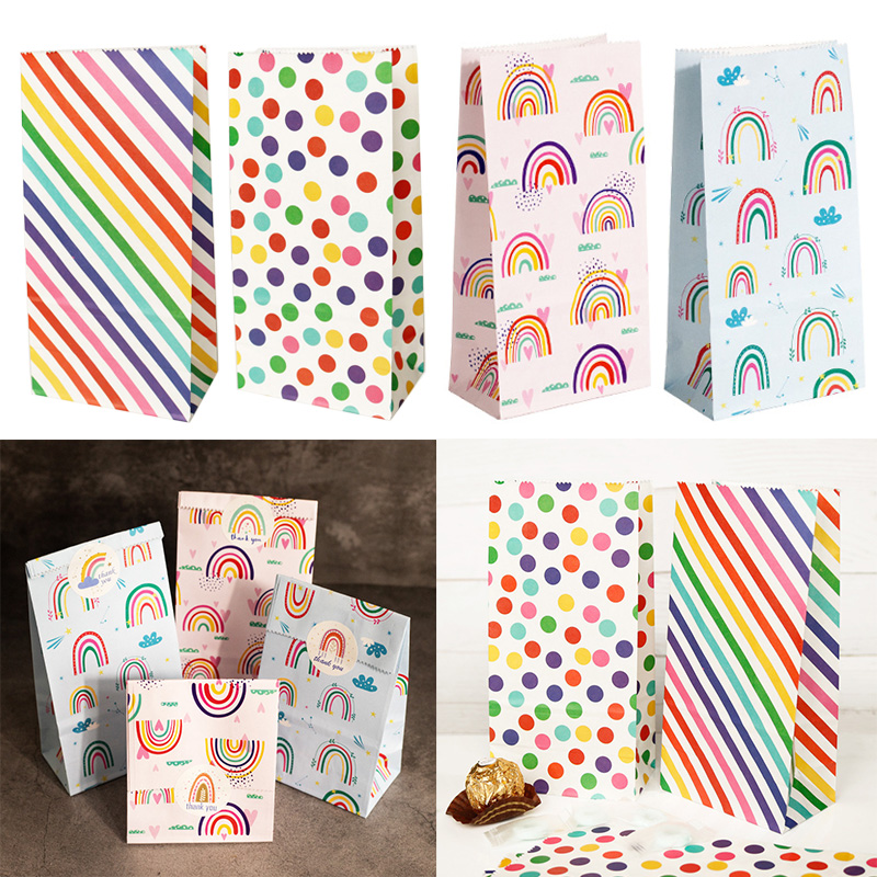 Wedding Favor Box - Bolsas de papel pequeñas con estampado