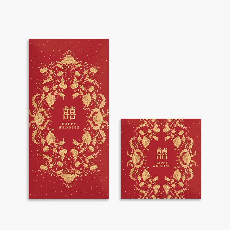Wedding Envelopes - 10 sobres rojos tradicionales chinos para