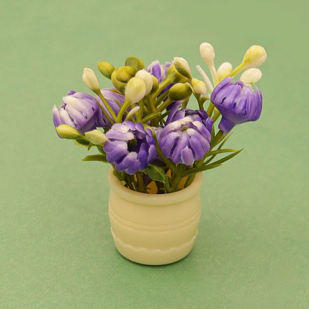Flower Girl Basket - Miniatura de Jarrón para Casa de