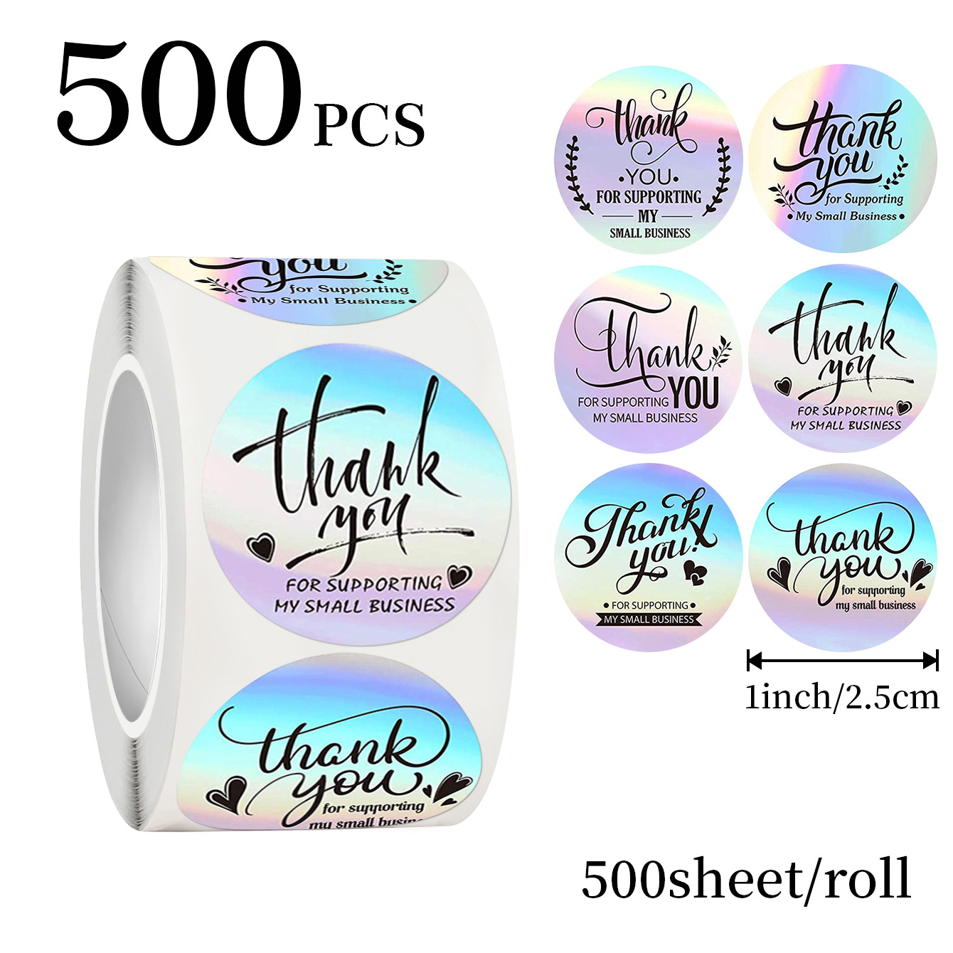 JCAC 500pcs/rollo Pegatinas Ho - Wedding Favor Box reseña y precio
