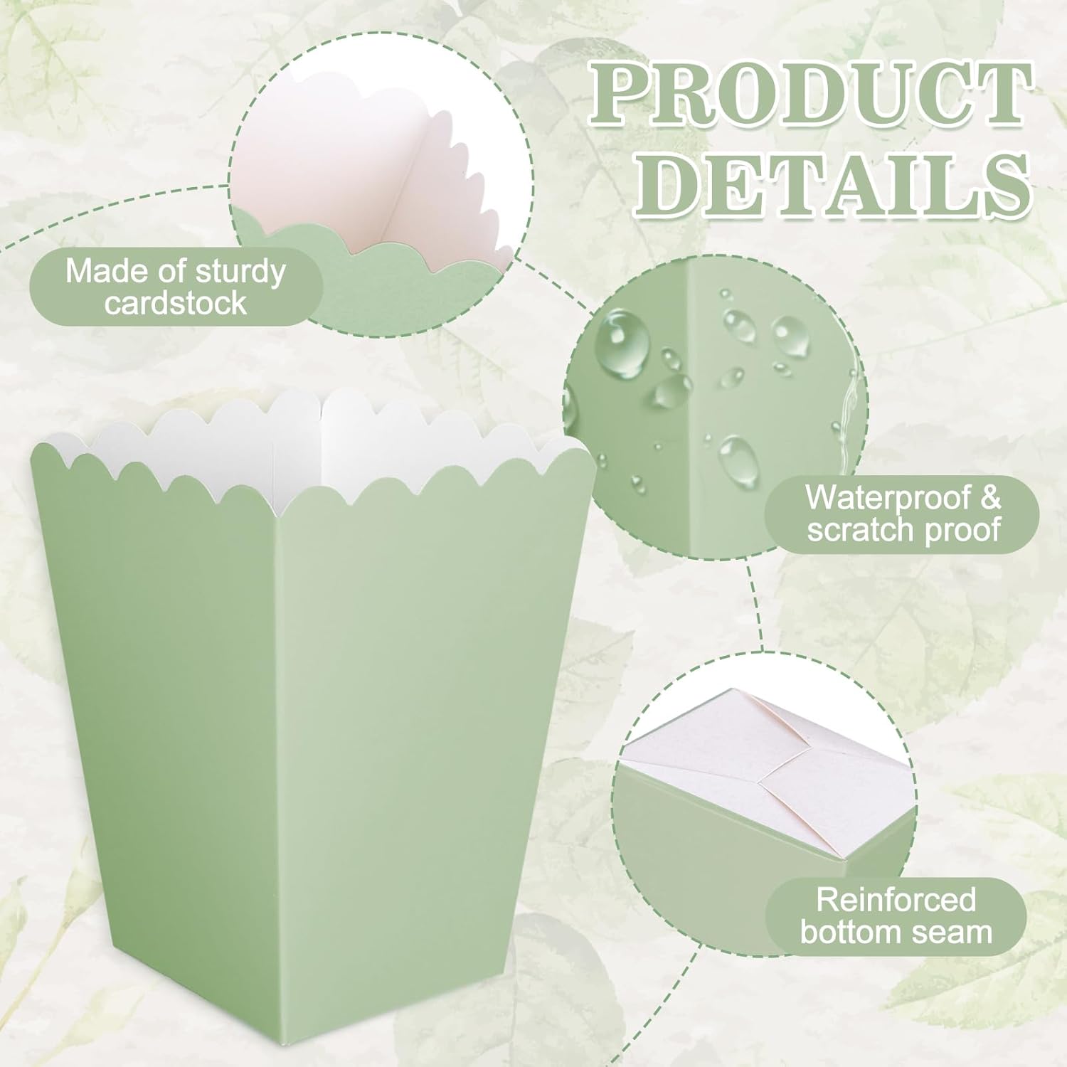 12 Uds. Mini cajas de palomita - Wedding Favor Box reseña y precio