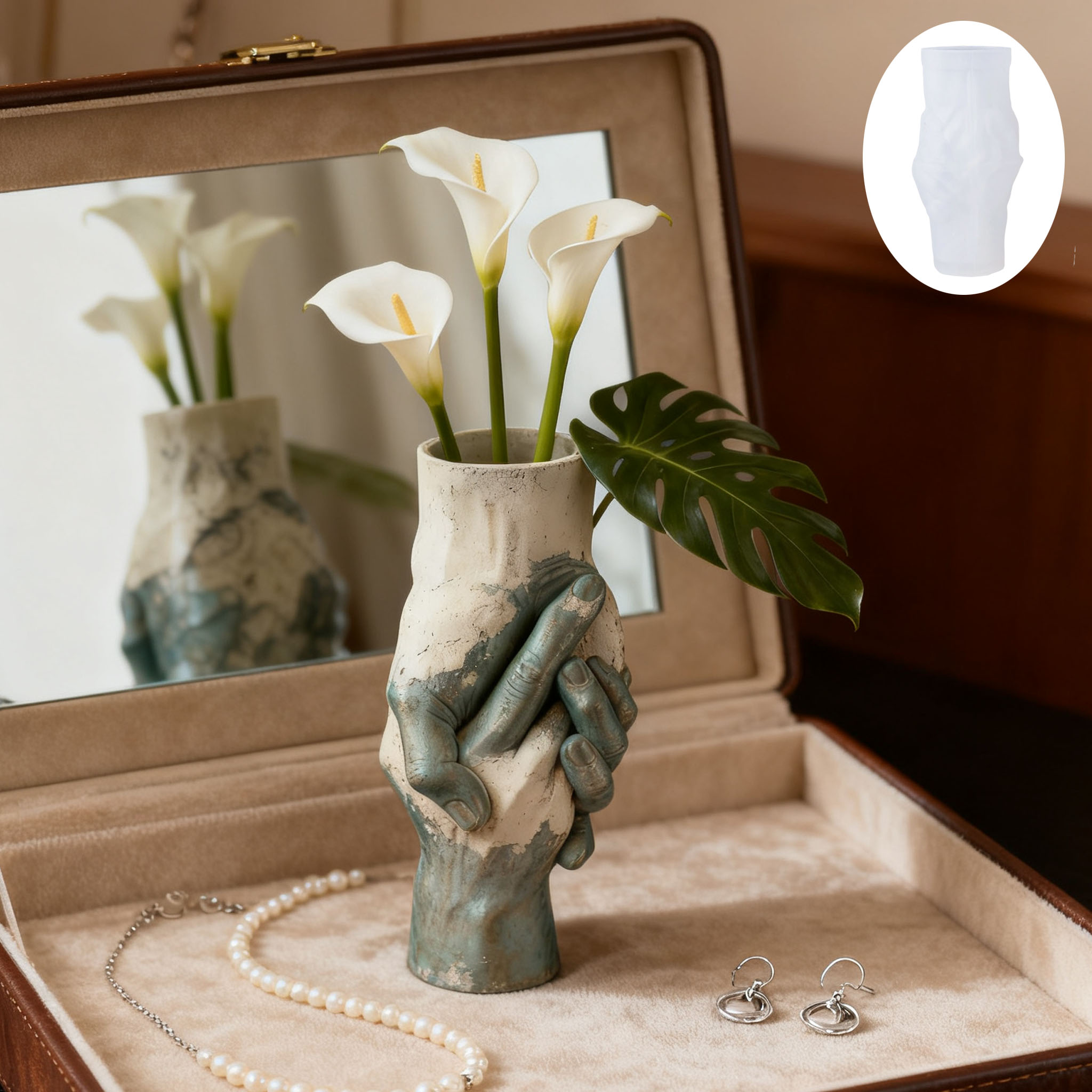 Molde artístico de silicona pa - Flower Girl Basket reseña y precio