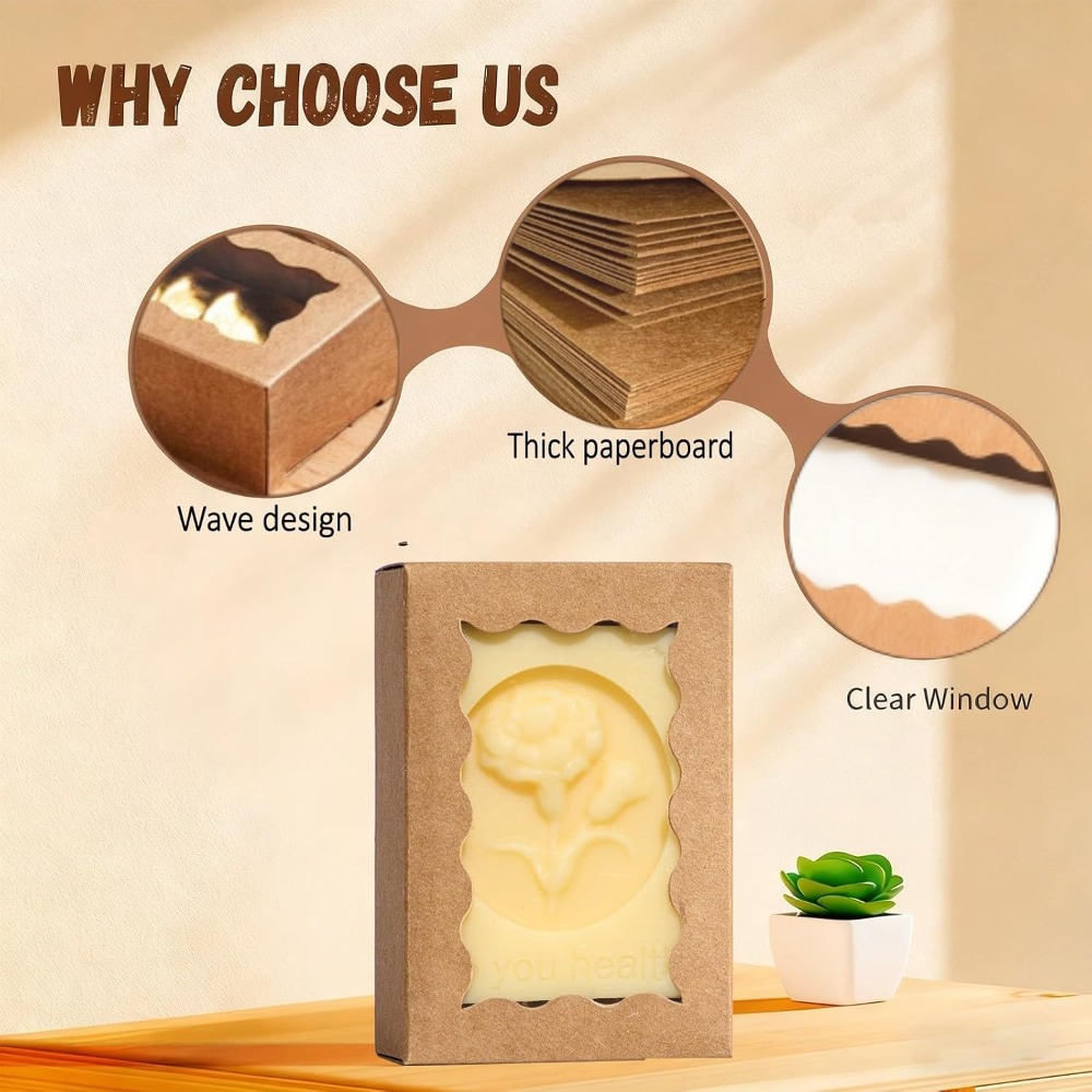 Caja de Regalo de Jabón Kraft  - Wedding Favor Box reseña y precio
